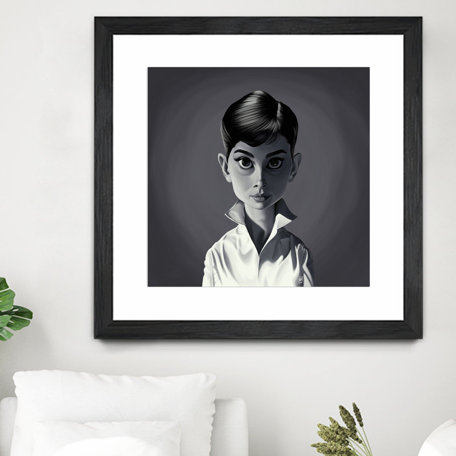 Audrey Hepburn by Rob Snow on GIANT ART - gray digital painting