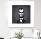 Abraham Lincoln by Rob Snow on GIANT ART - gray digital painting