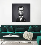 Abraham Lincoln by Rob Snow on GIANT ART - gray digital painting