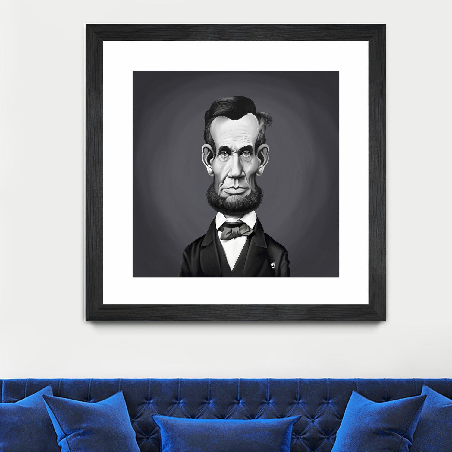 Abraham Lincoln by Rob Snow on GIANT ART - gray digital painting