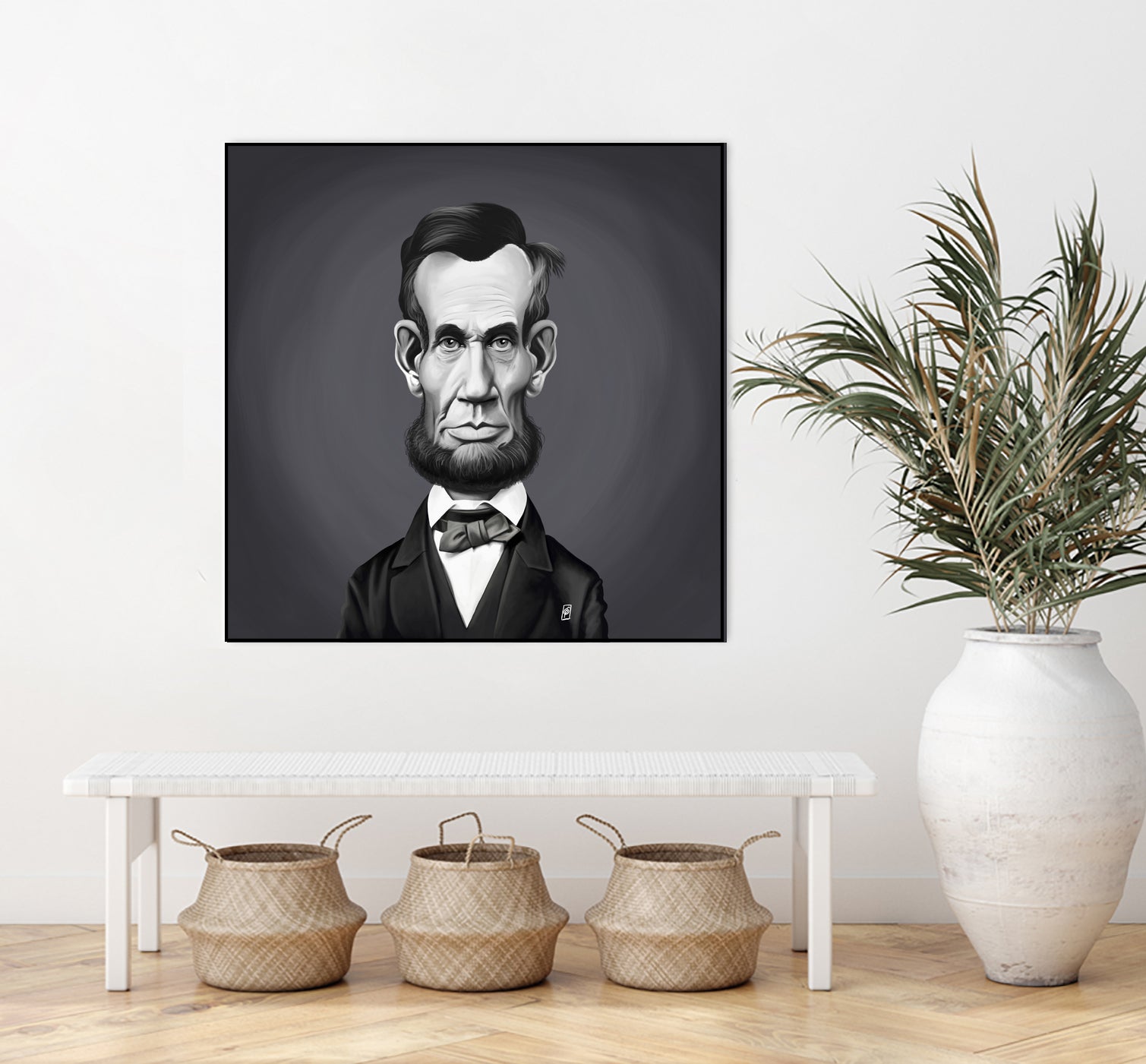 Abraham Lincoln by Rob Snow on GIANT ART - gray digital painting