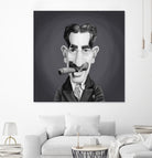 Groucho Marx by Rob Snow on GIANT ART - gray digital painting