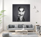 Groucho Marx by Rob Snow on GIANT ART - gray digital painting