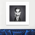 Groucho Marx by Rob Snow on GIANT ART - gray digital painting