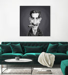 Groucho Marx by Rob Snow on GIANT ART - gray digital painting