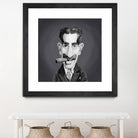 Groucho Marx by Rob Snow on GIANT ART - gray digital painting