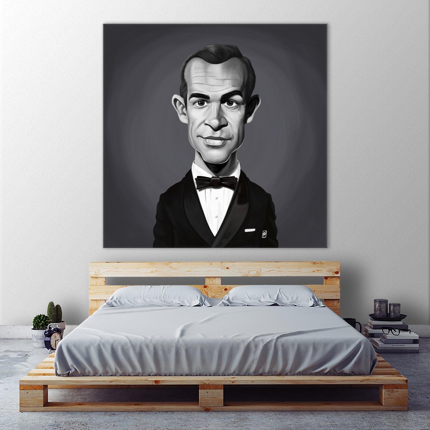 Sean Connery by Rob Snow on GIANT ART - gray digital painting