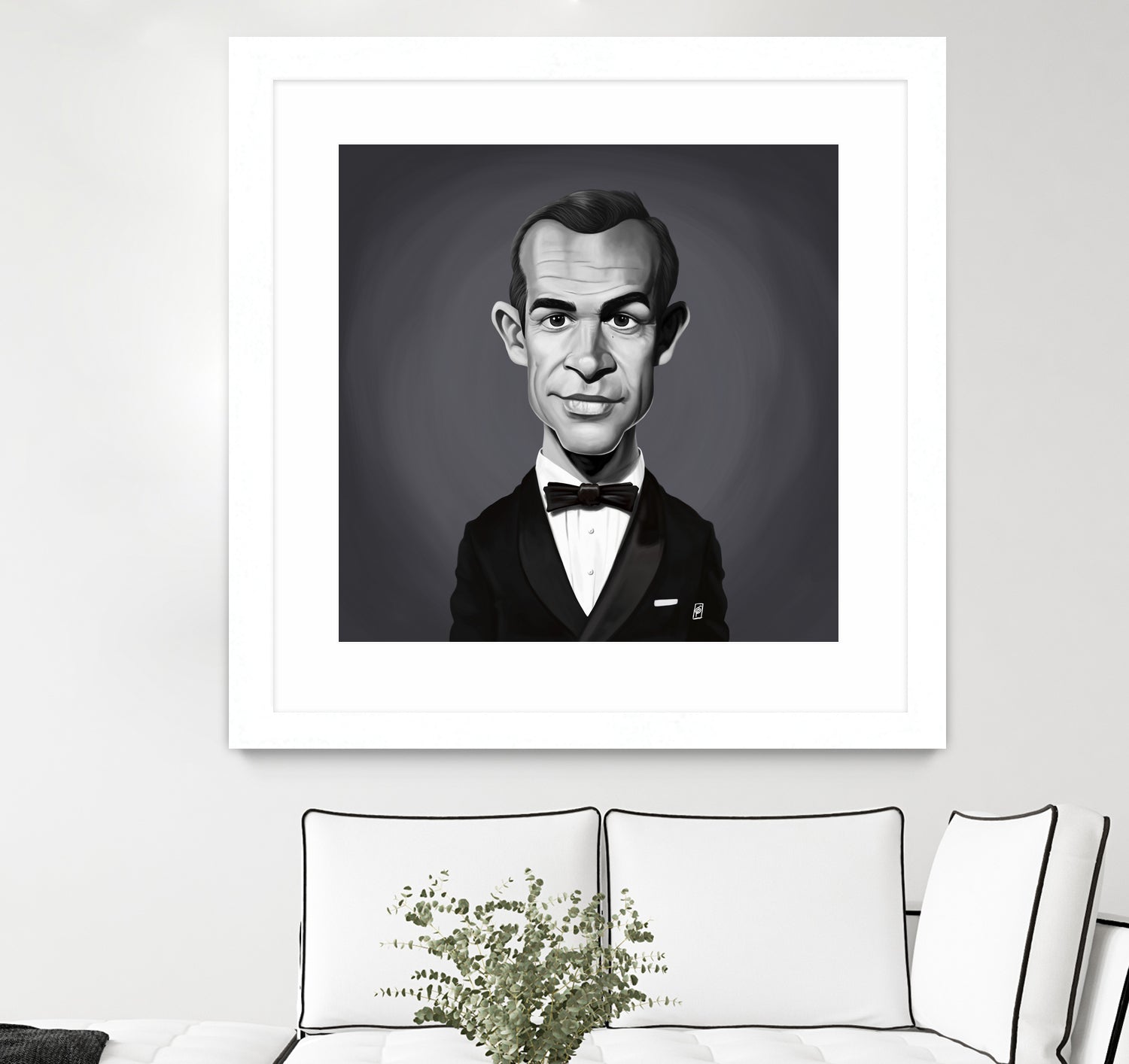 Sean Connery by Rob Snow on GIANT ART - gray digital painting