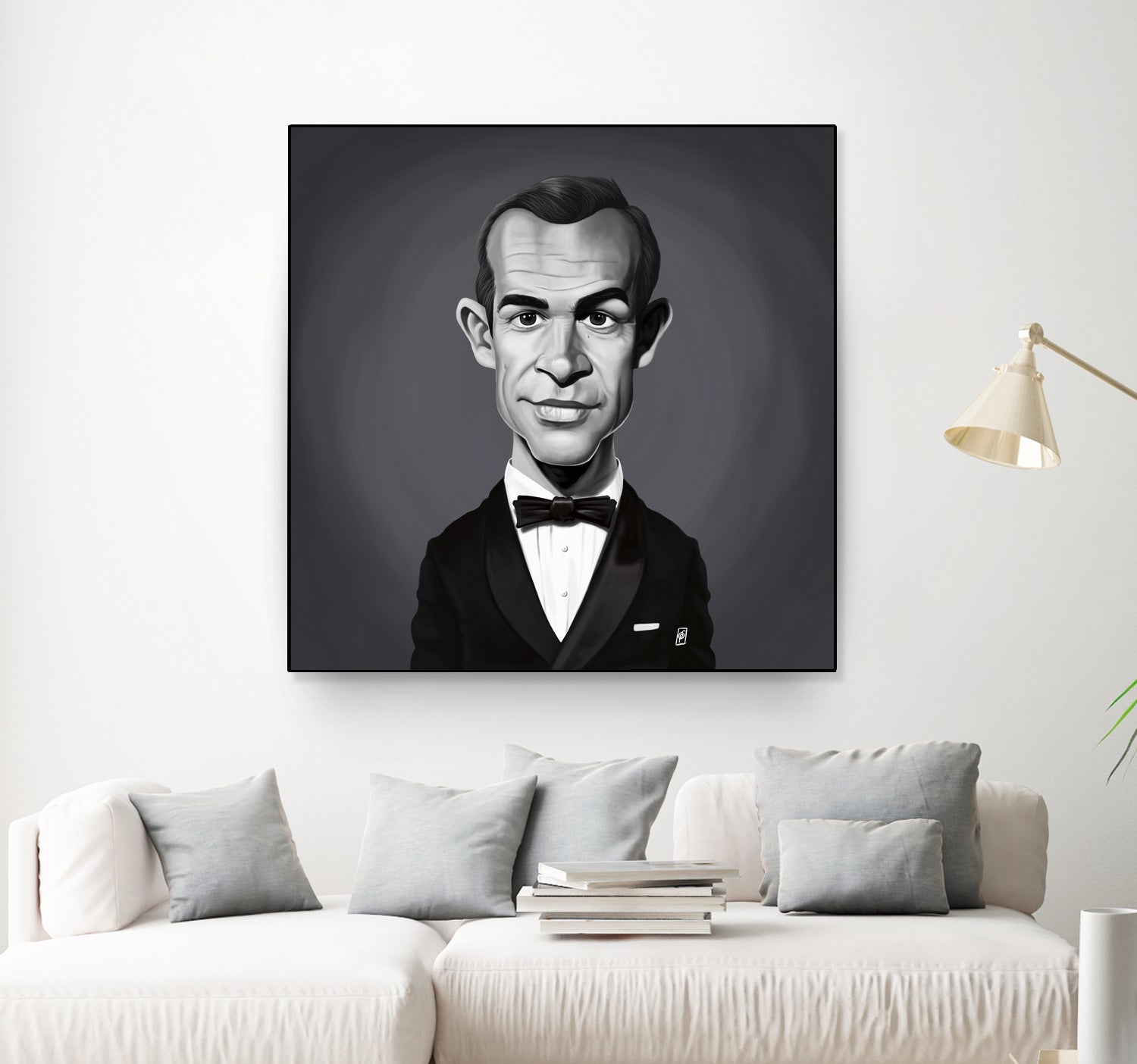 Sean Connery by Rob Snow on GIANT ART - gray digital painting