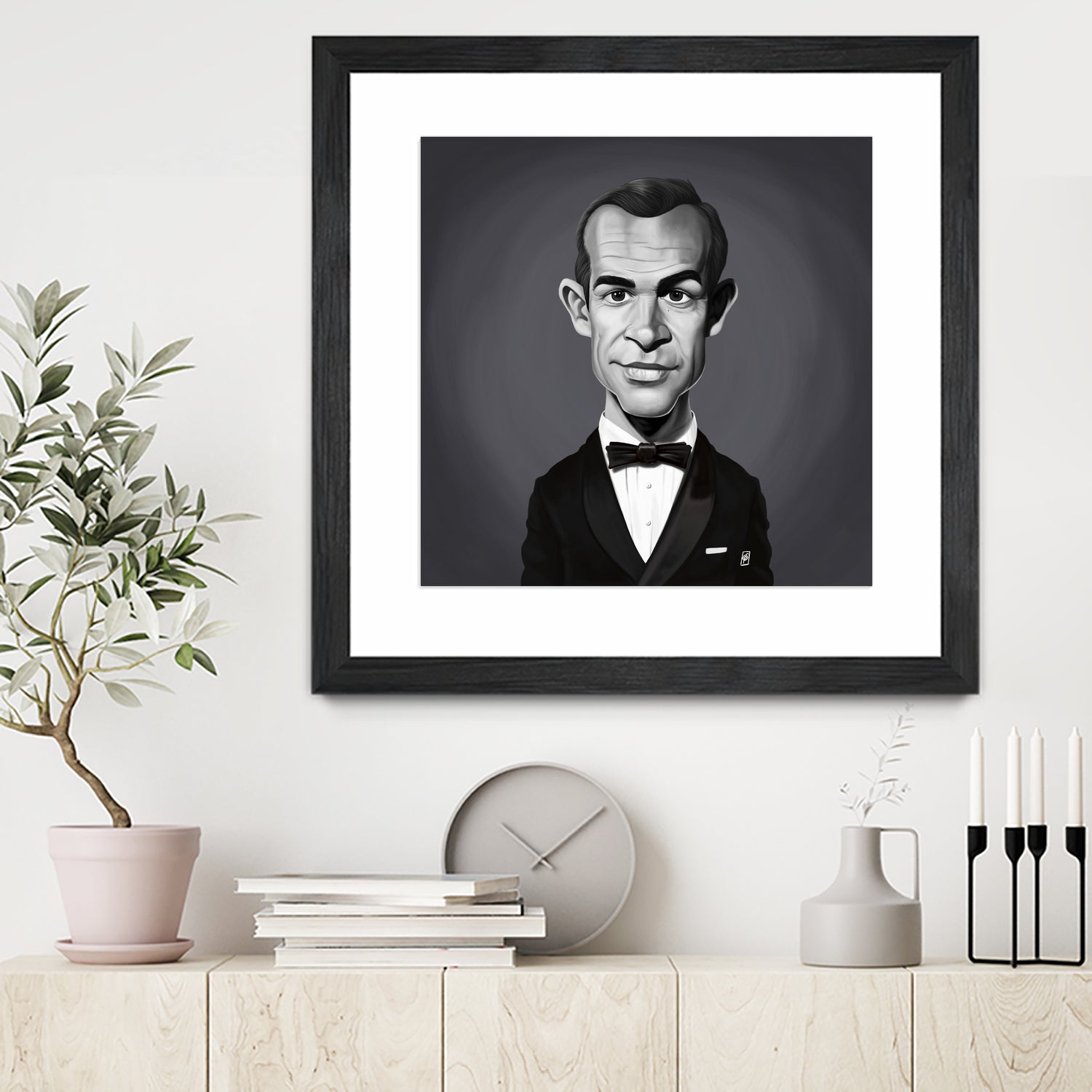 Sean Connery by Rob Snow on GIANT ART - gray digital painting