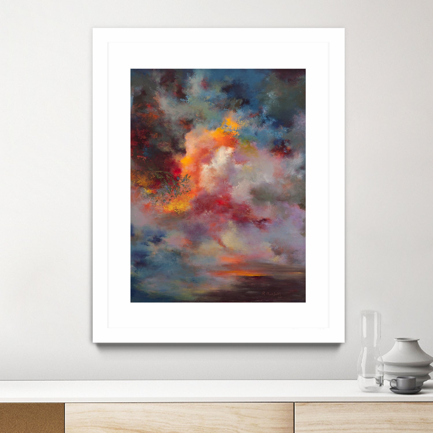 Sunset (#7004) by Rikka Ayasaki on GIANT ART - orange digital painting