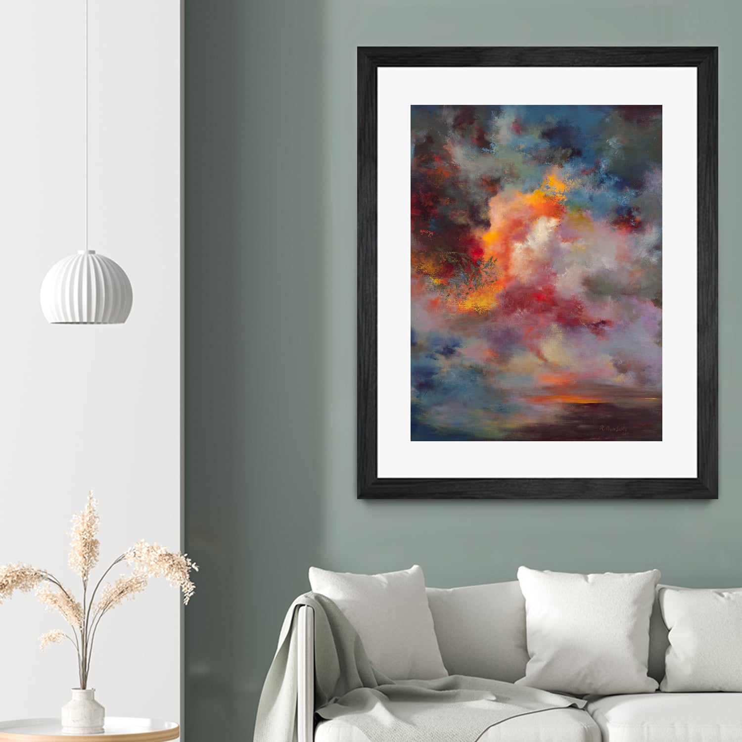 Sunset (#7004) by Rikka Ayasaki on GIANT ART - orange digital painting