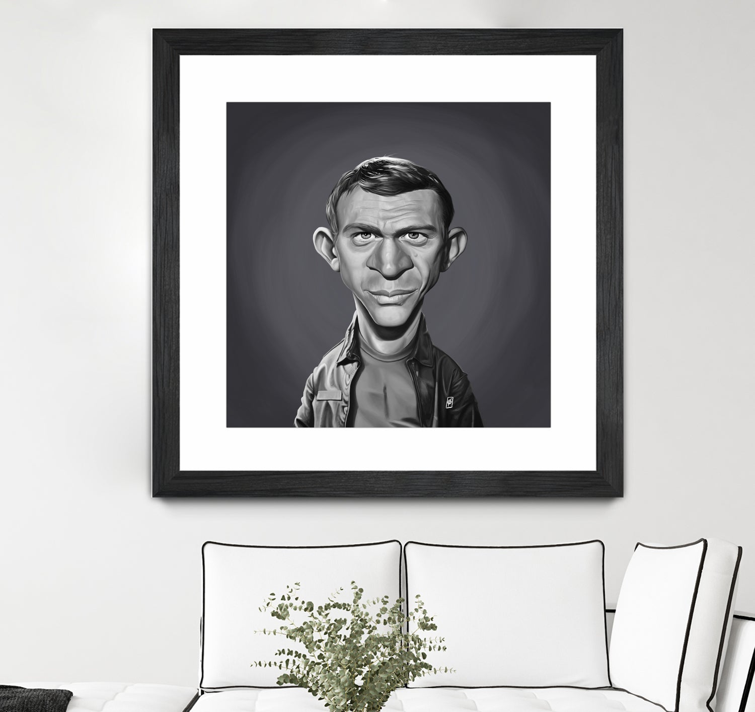 Steve McQueen by Rob Snow on GIANT ART - gray digital painting