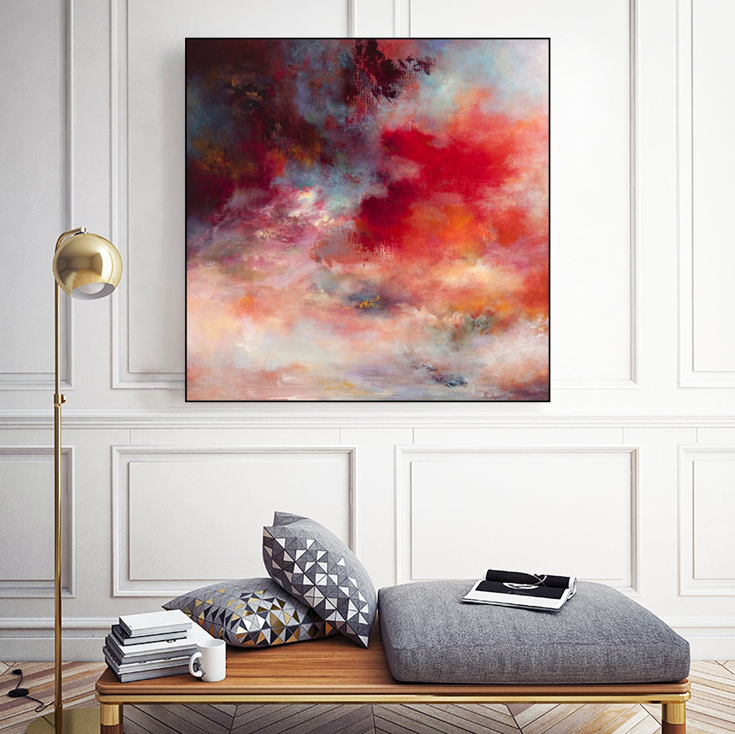 Sunset(# 7003) by Rikka Ayasaki on GIANT ART - red digital painting