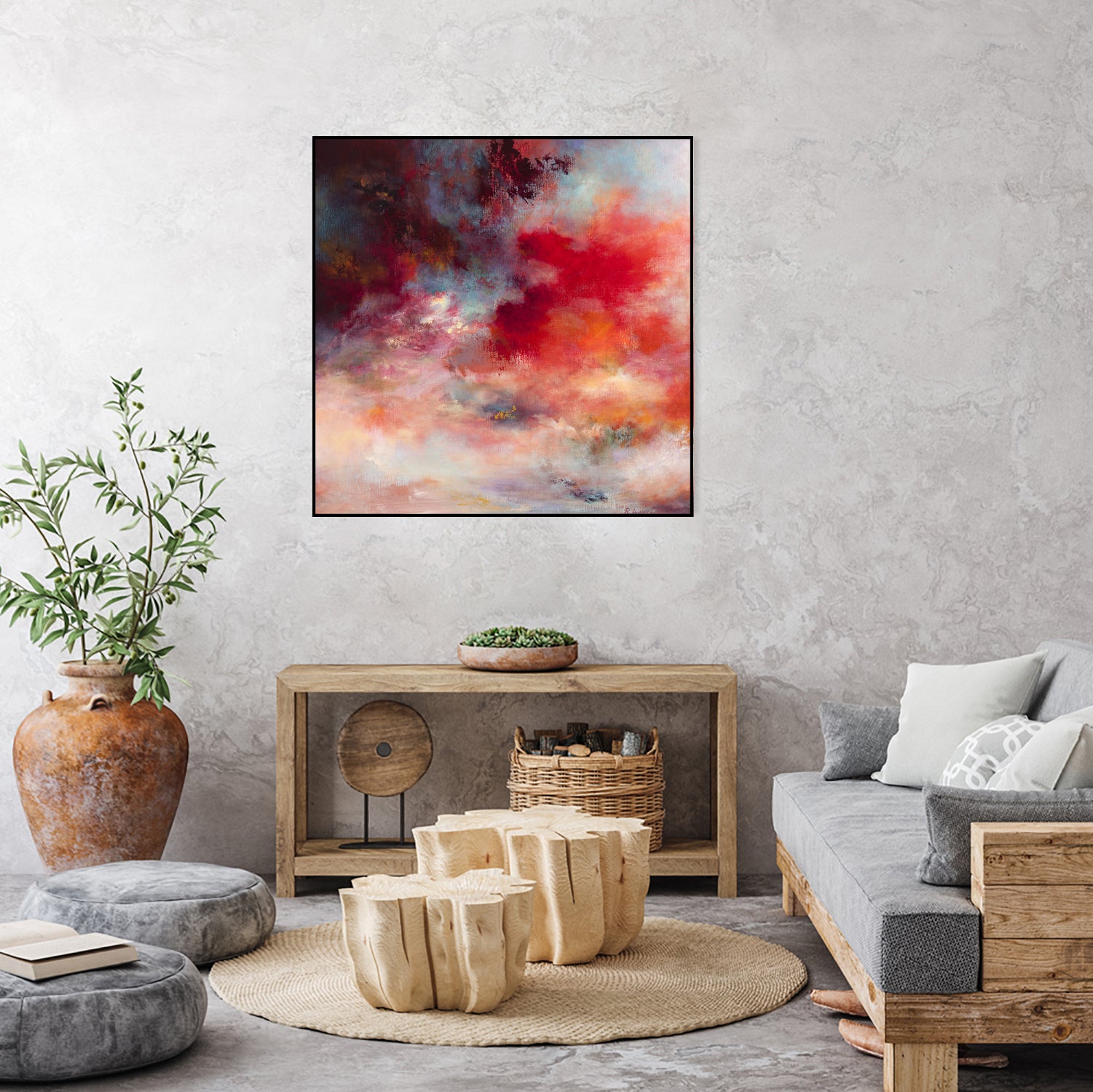 Sunset(# 7003) by Rikka Ayasaki on GIANT ART - red digital painting