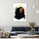 Bob Marley splatter art by sarta . on GIANT ART - white vector illustration