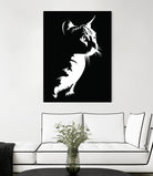 cat silhouette by sarta . on GIANT ART - white vector illustration