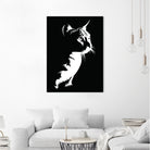 cat silhouette by sarta . on GIANT ART - white vector illustration