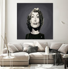 Joan Crawford by Rob Snow on GIANT ART - gray digital painting