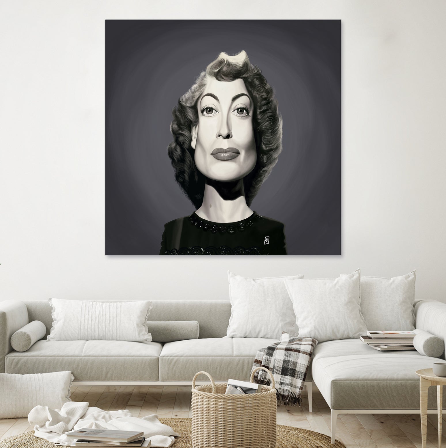 Joan Crawford by Rob Snow on GIANT ART - gray digital painting