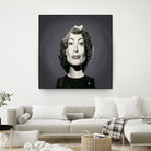 Joan Crawford by Rob Snow on GIANT ART - gray digital painting