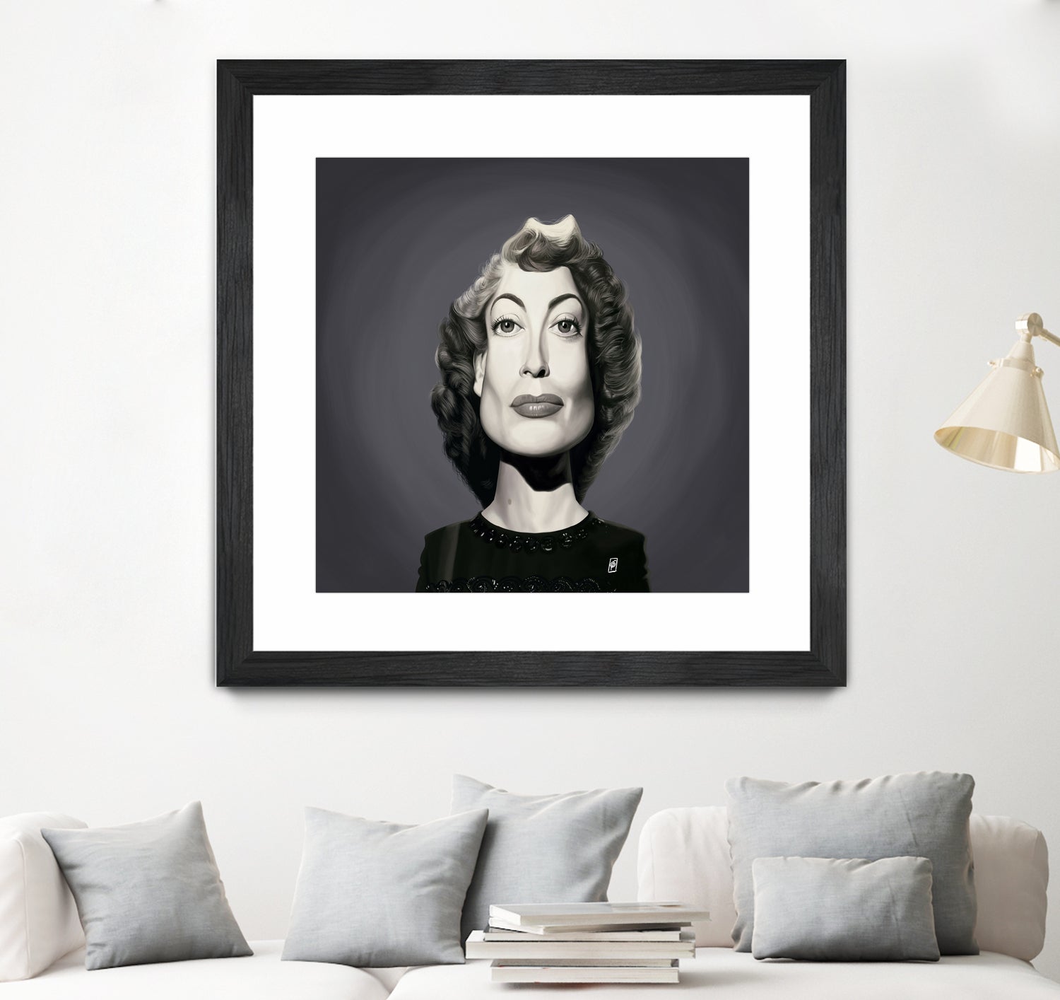 Joan Crawford by Rob Snow on GIANT ART - gray digital painting