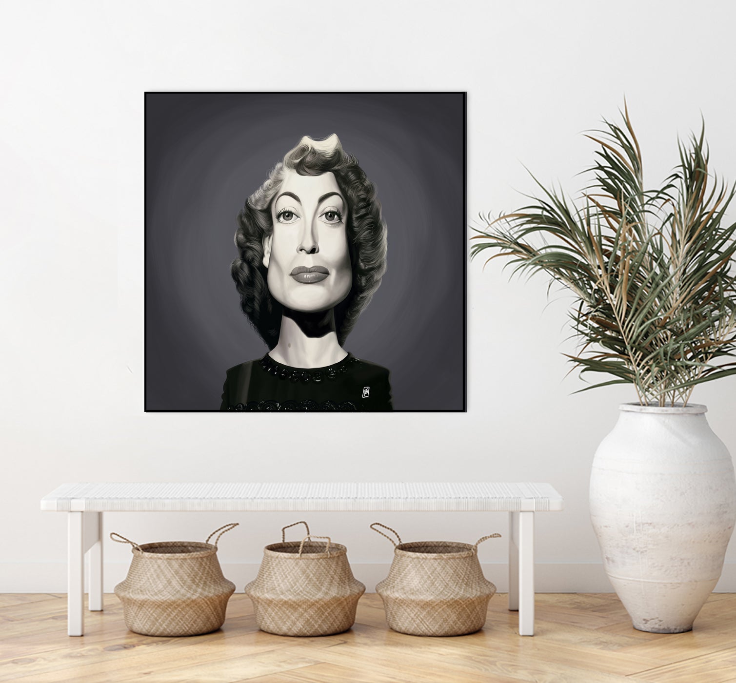 Joan Crawford by Rob Snow on GIANT ART - gray digital painting