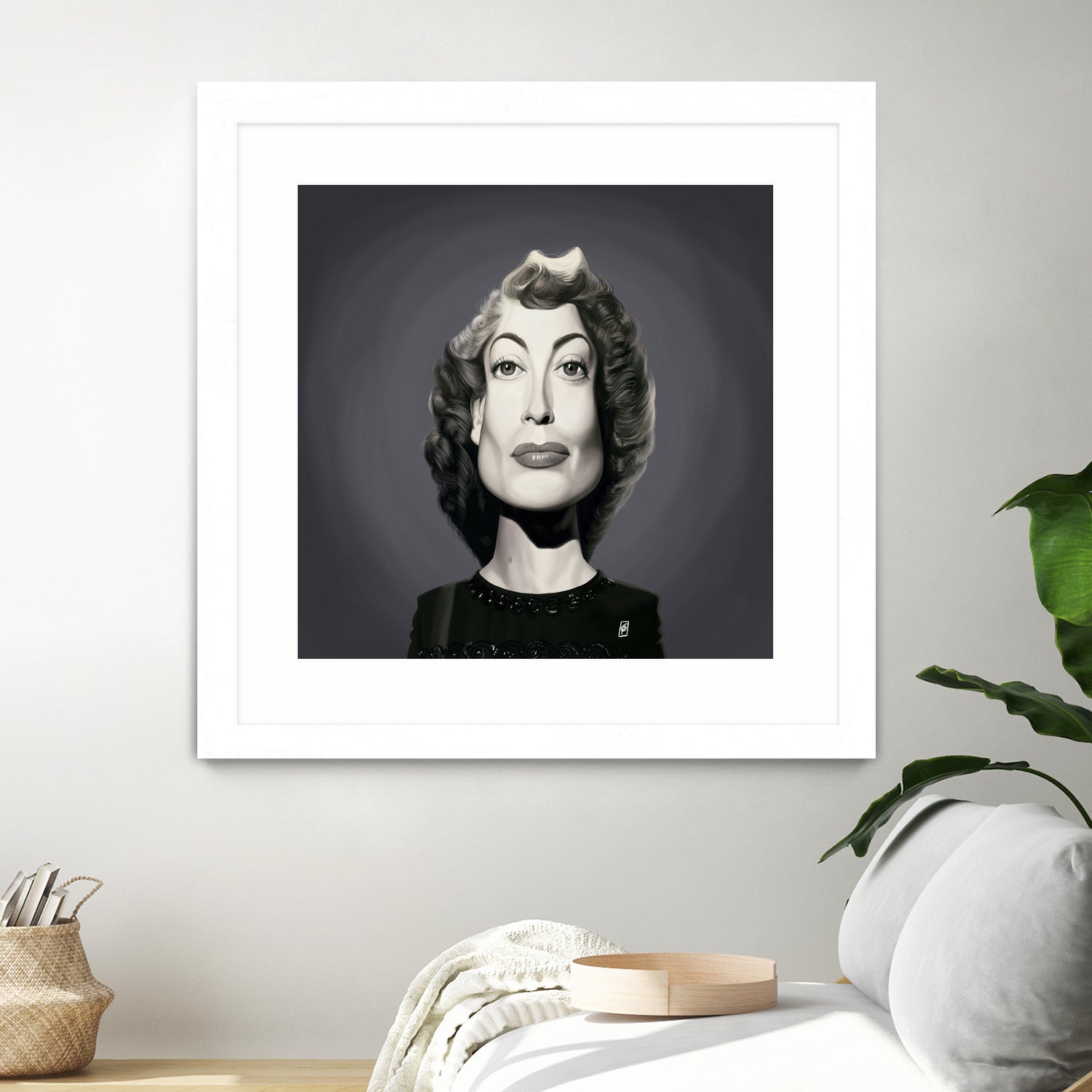 Joan Crawford by Rob Snow on GIANT ART - gray digital painting