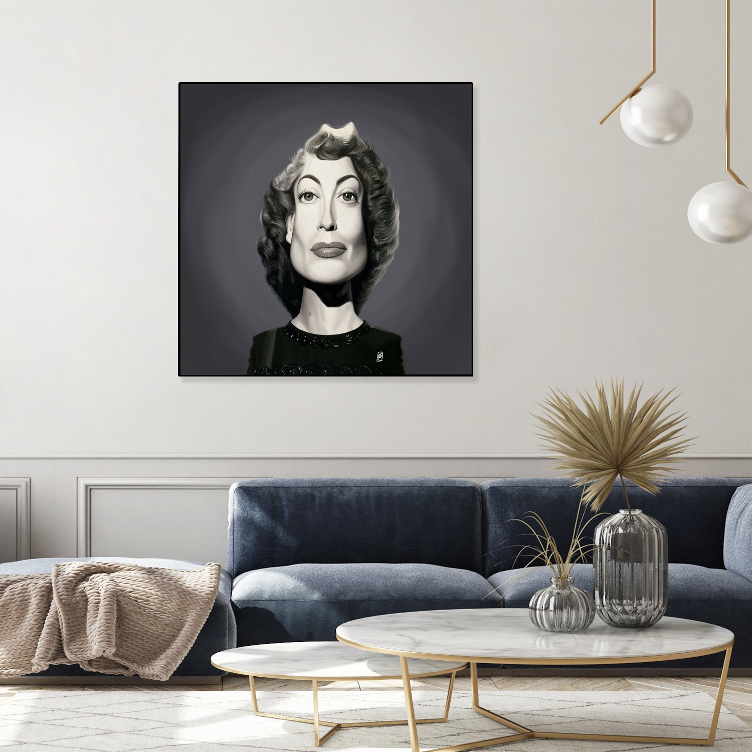 Joan Crawford by Rob Snow on GIANT ART - gray digital painting