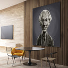 Frank Lloyd Wright by Rob Snow on GIANT ART - gray digital painting