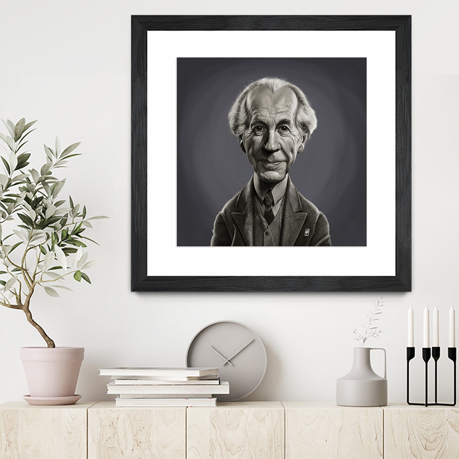 Frank Lloyd Wright by Rob Snow on GIANT ART - gray digital painting