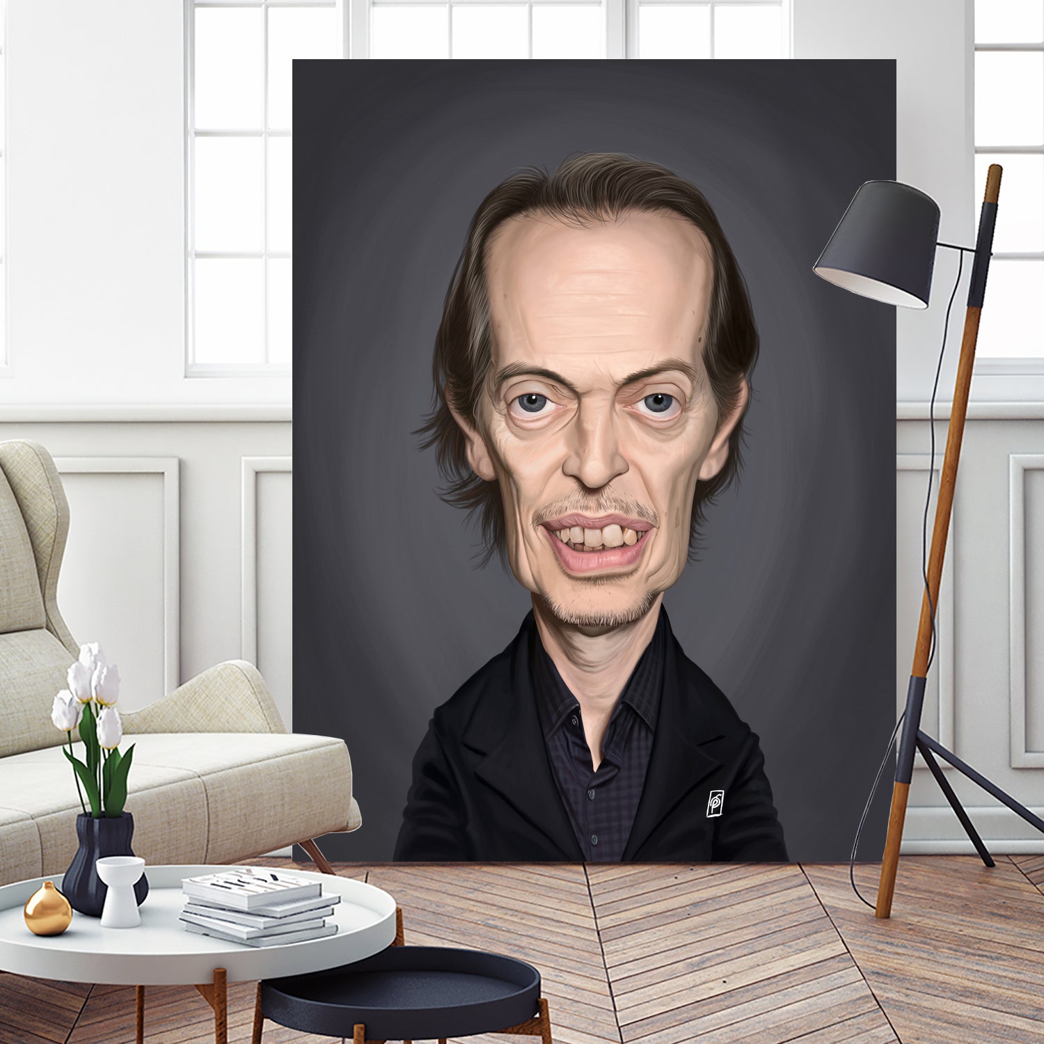 Steve Buscemi by Rob Snow on GIANT ART - brown digital painting