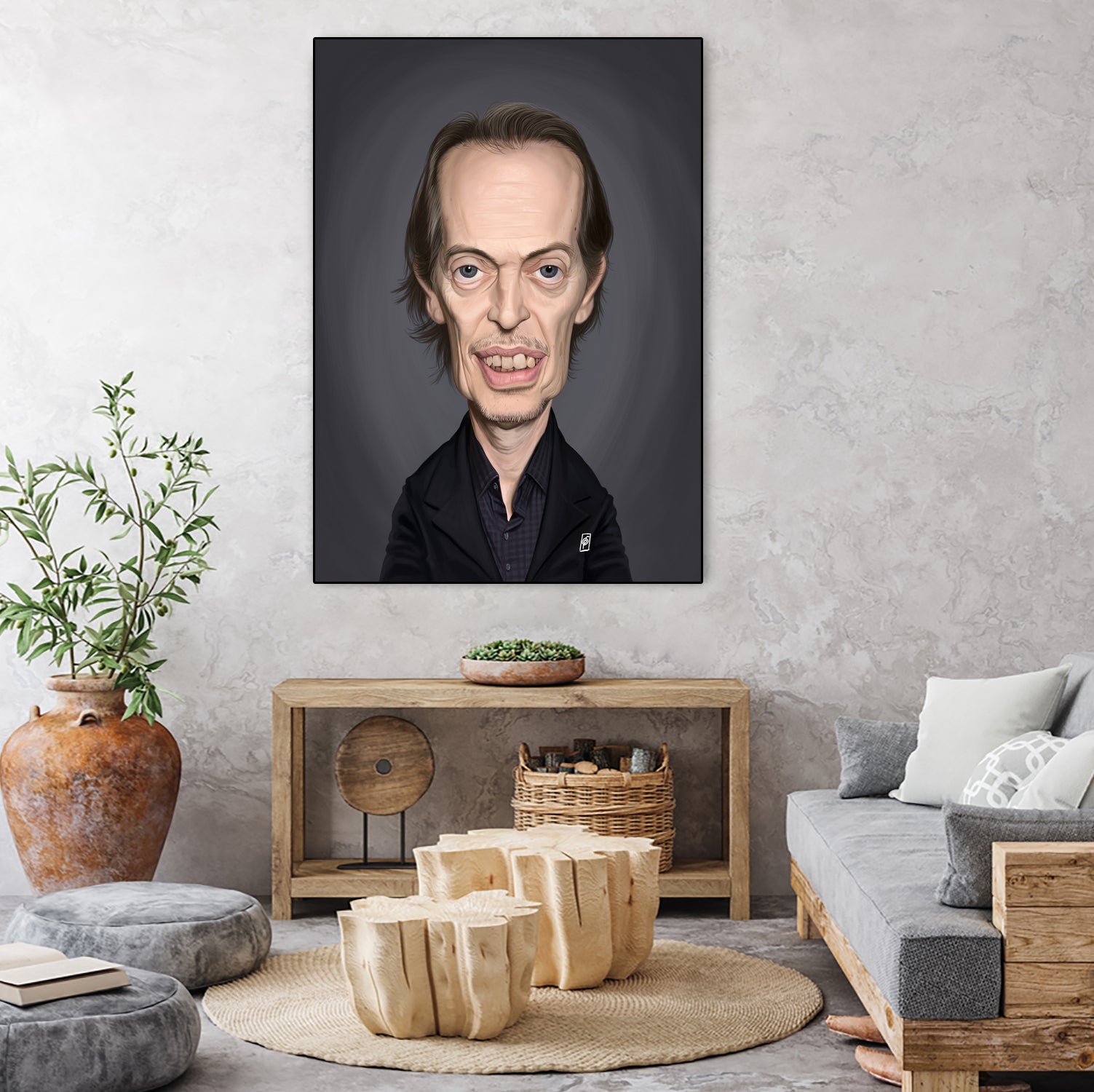 Steve Buscemi by Rob Snow on GIANT ART - brown digital painting