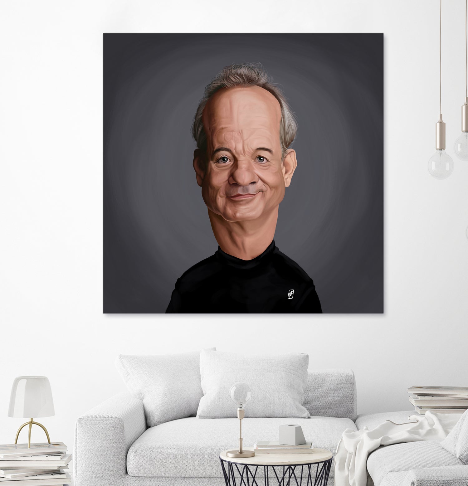 Bill Murray by Rob Snow on GIANT ART - black digital painting