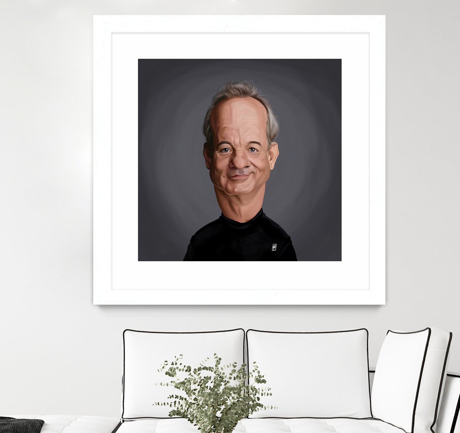 Bill Murray by Rob Snow on GIANT ART - black digital painting