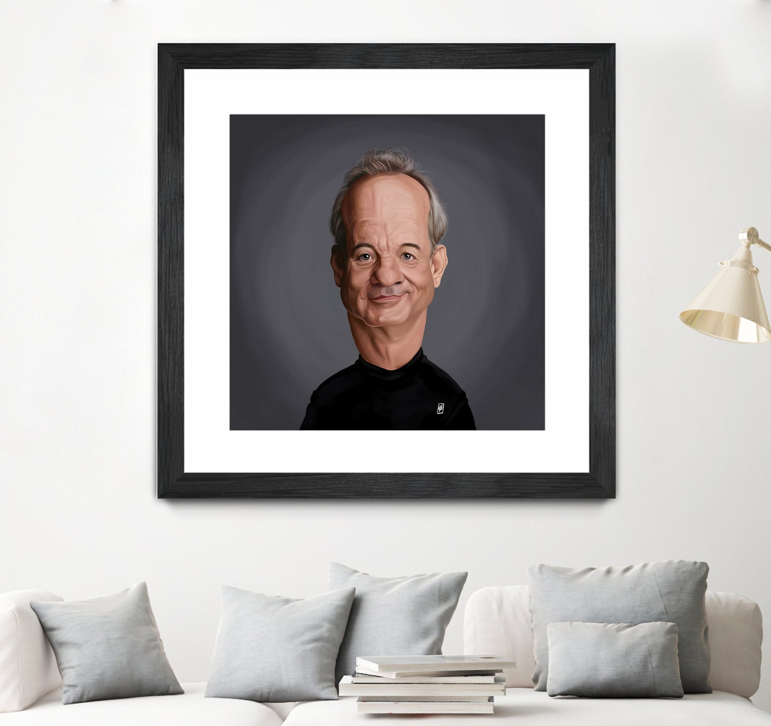 Bill Murray by Rob Snow on GIANT ART - black digital painting