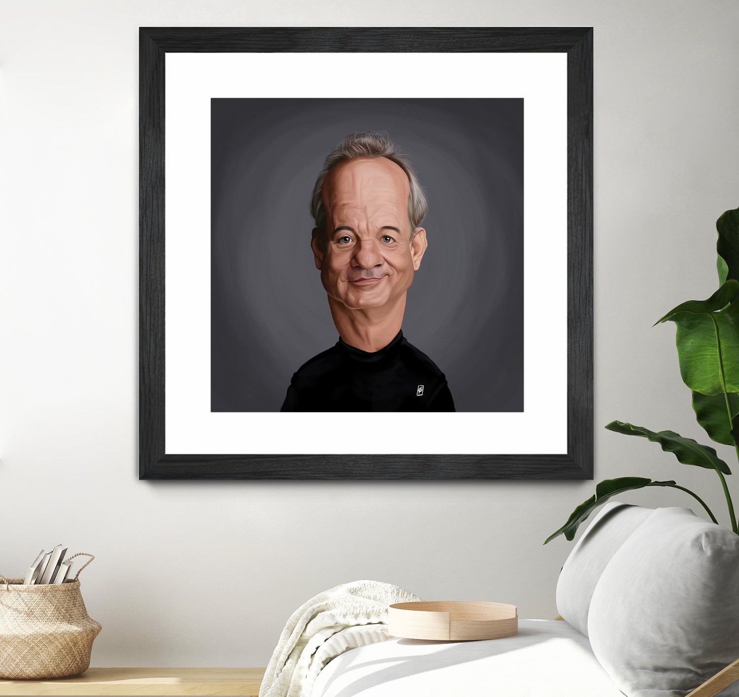 Bill Murray by Rob Snow on GIANT ART - black digital painting