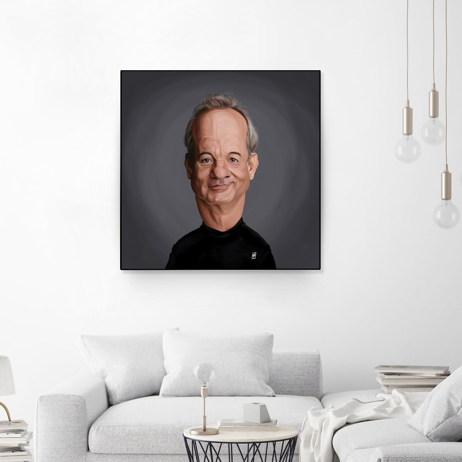 Bill Murray by Rob Snow on GIANT ART - black digital painting