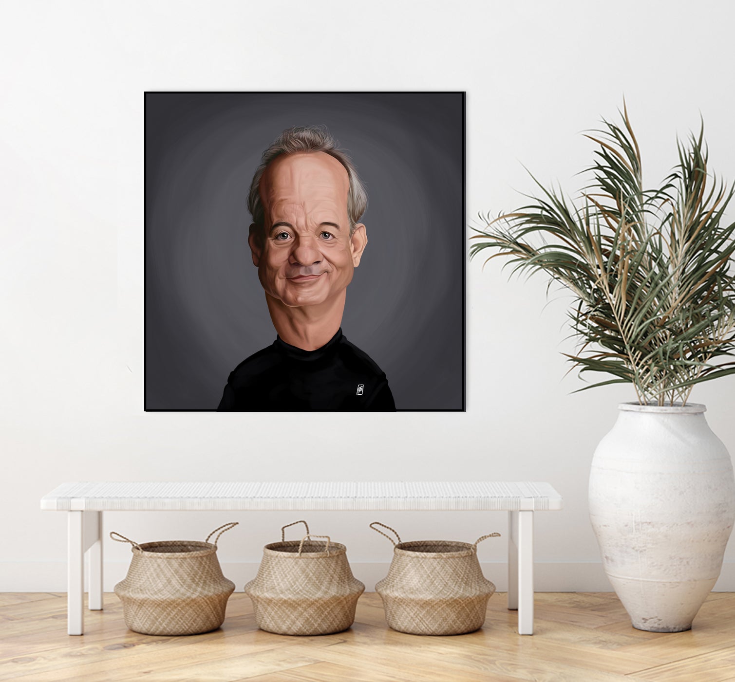 Bill Murray by Rob Snow on GIANT ART - black digital painting