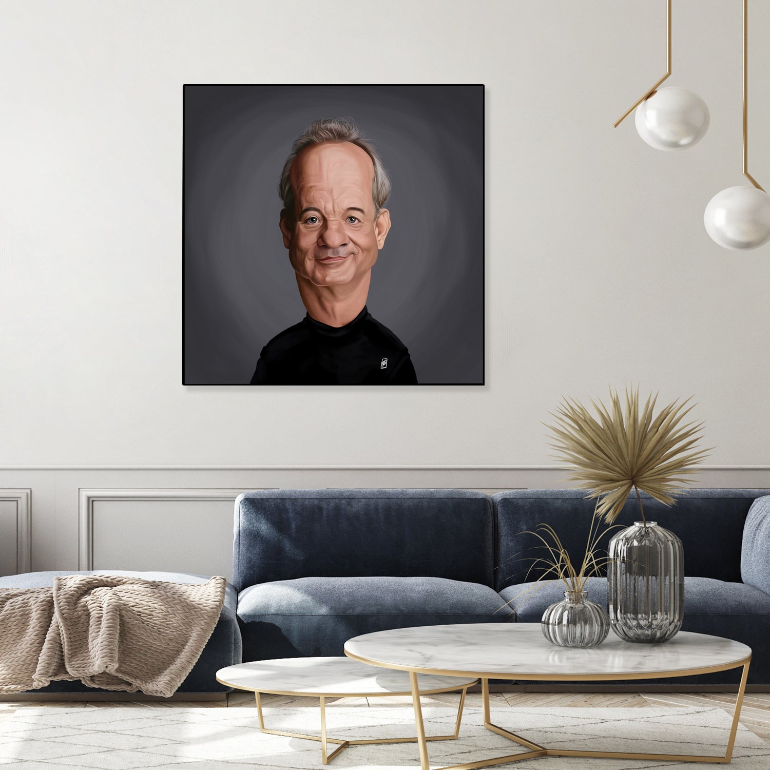 Bill Murray by Rob Snow on GIANT ART - black digital painting