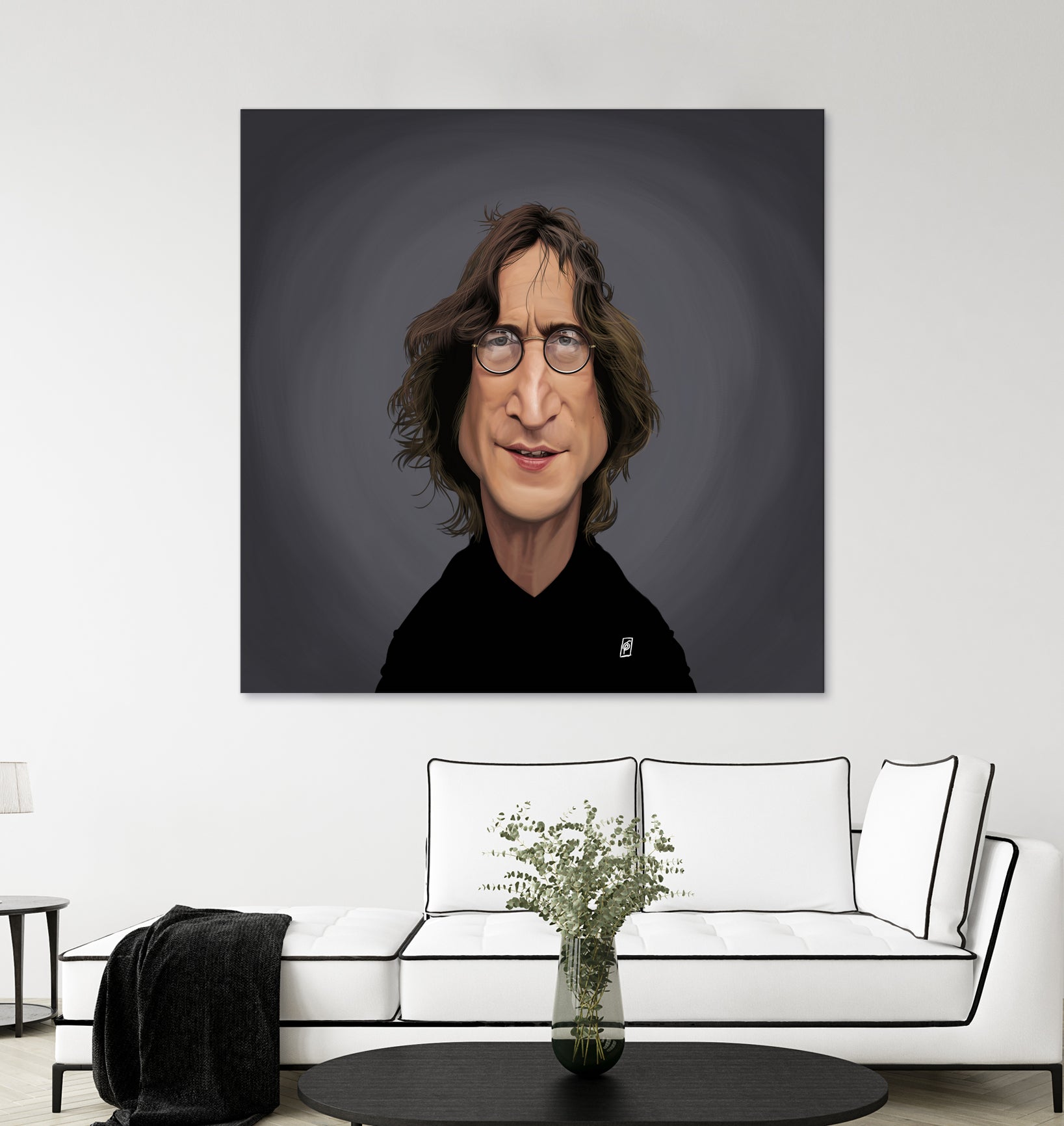 John Lennon by Rob Snow on GIANT ART - black digital painting