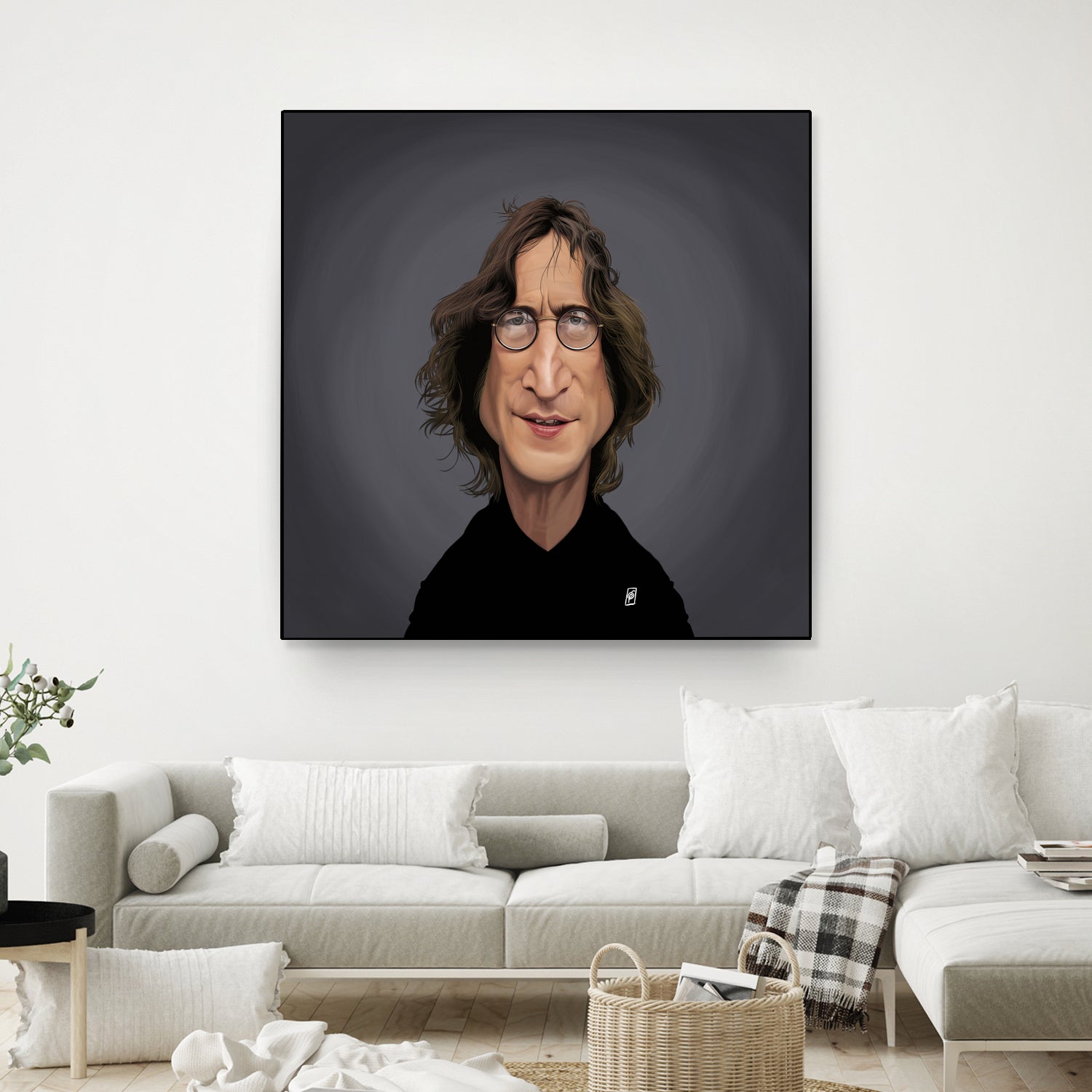 John Lennon by Rob Snow on GIANT ART - black digital painting