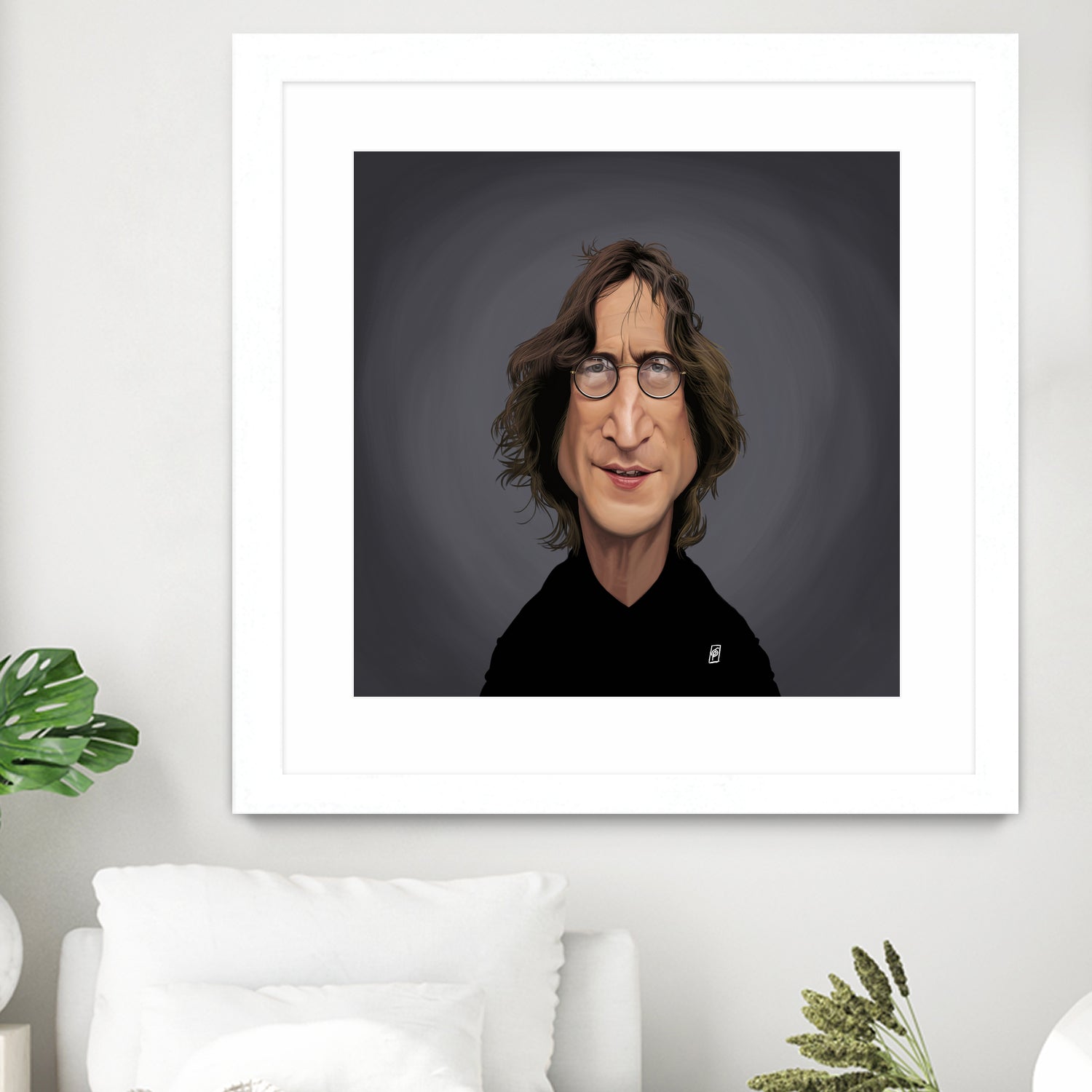 John Lennon by Rob Snow on GIANT ART - black digital painting