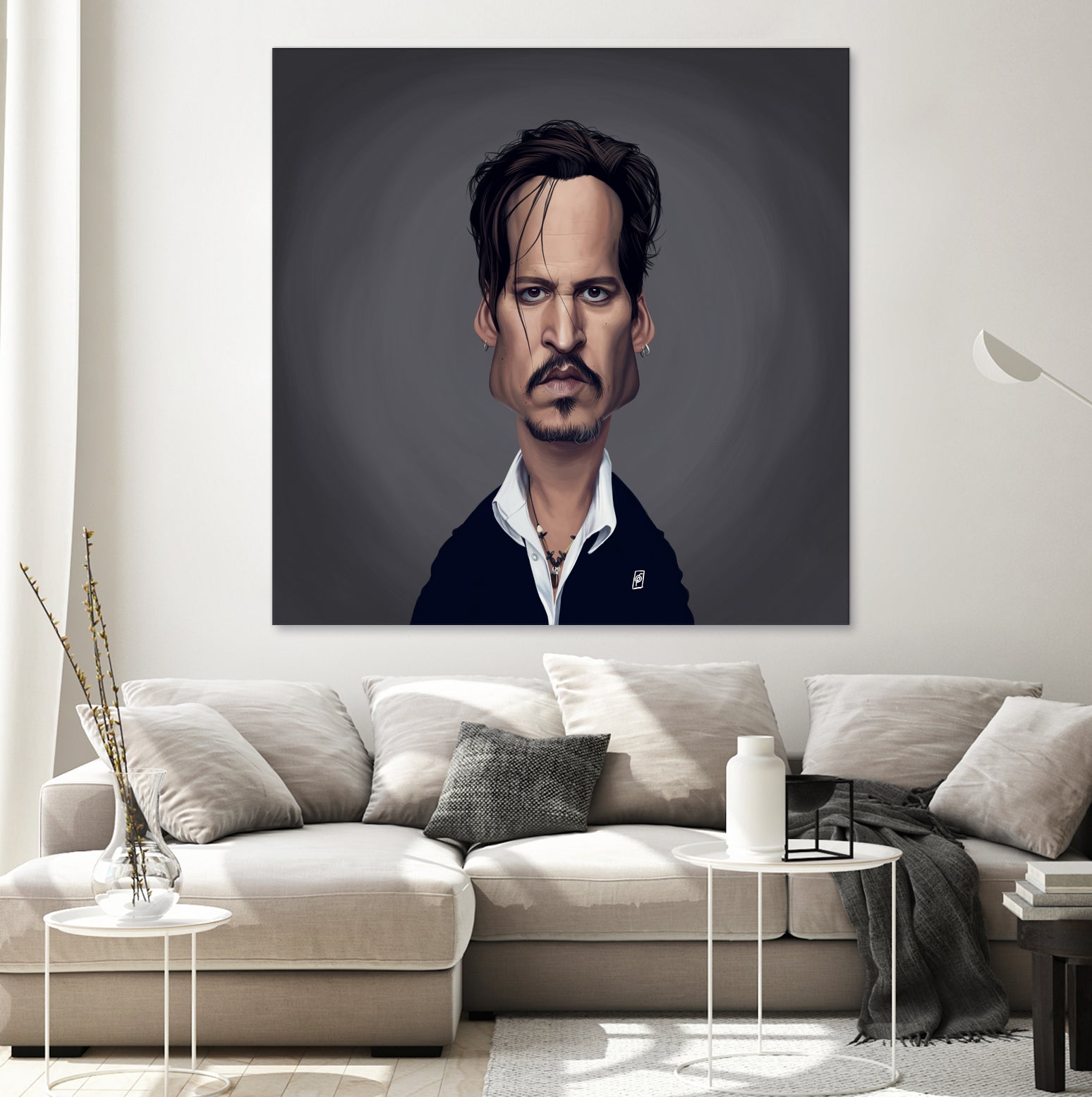 Johnny Depp by Rob Snow on GIANT ART - black digital painting