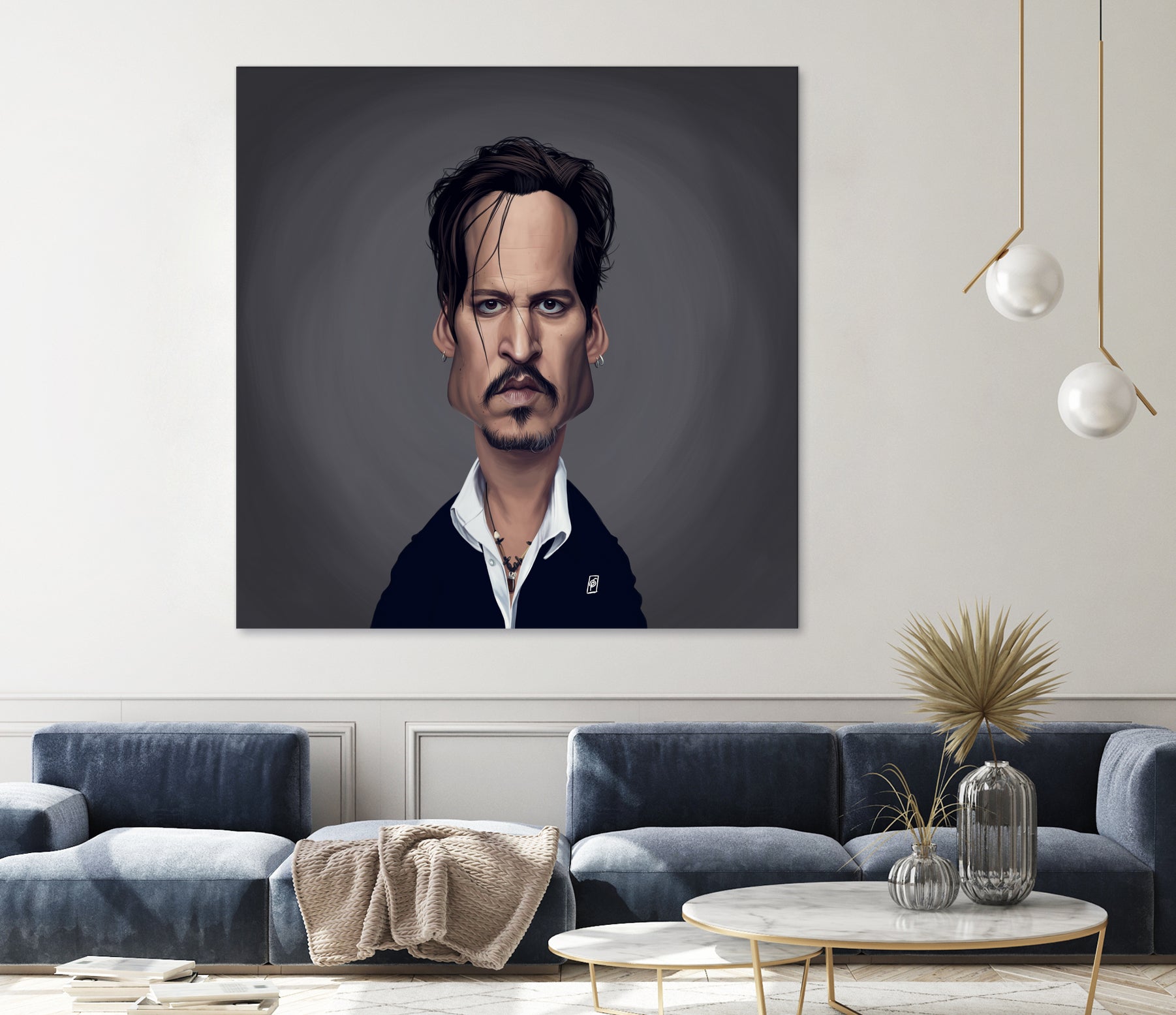 Johnny Depp by Rob Snow on GIANT ART - black digital painting