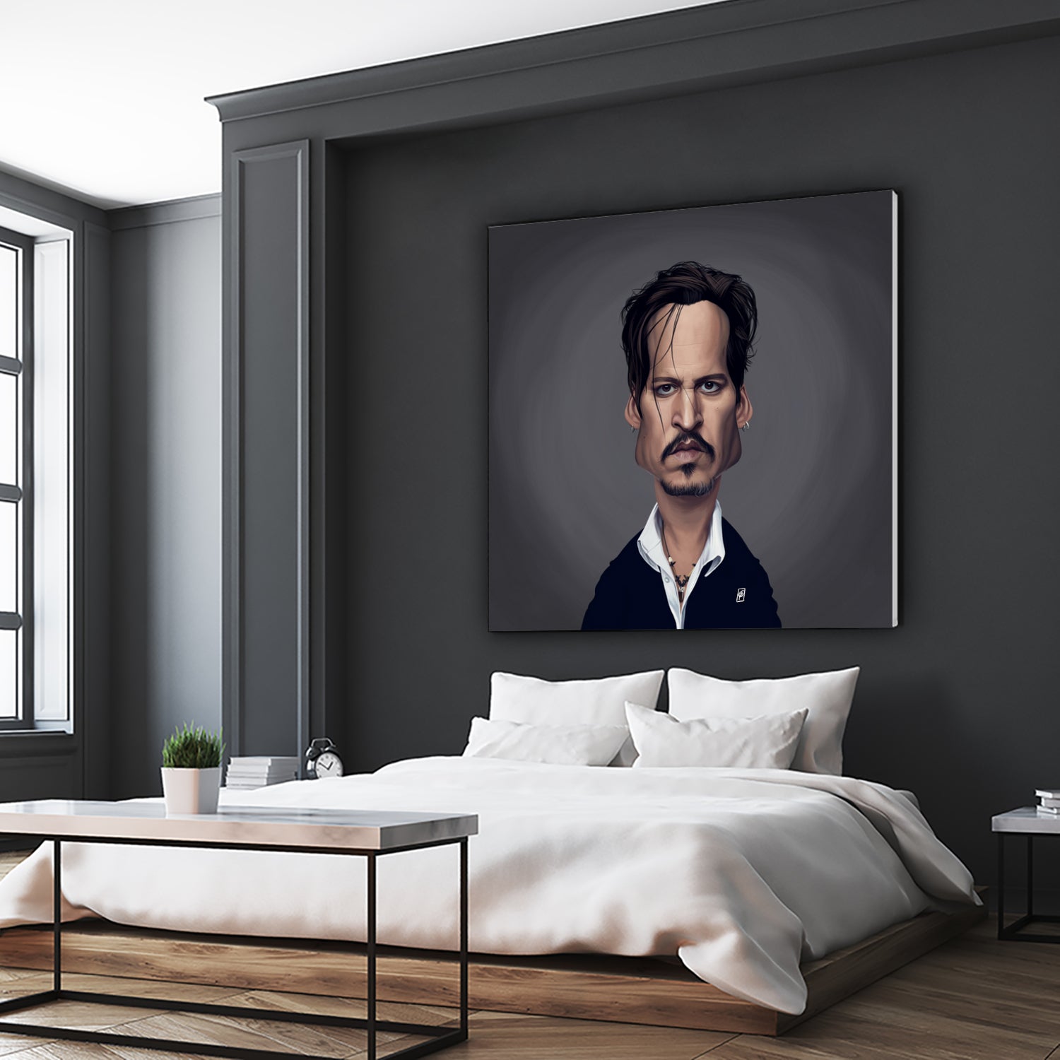 Johnny Depp by Rob Snow on GIANT ART - black digital painting