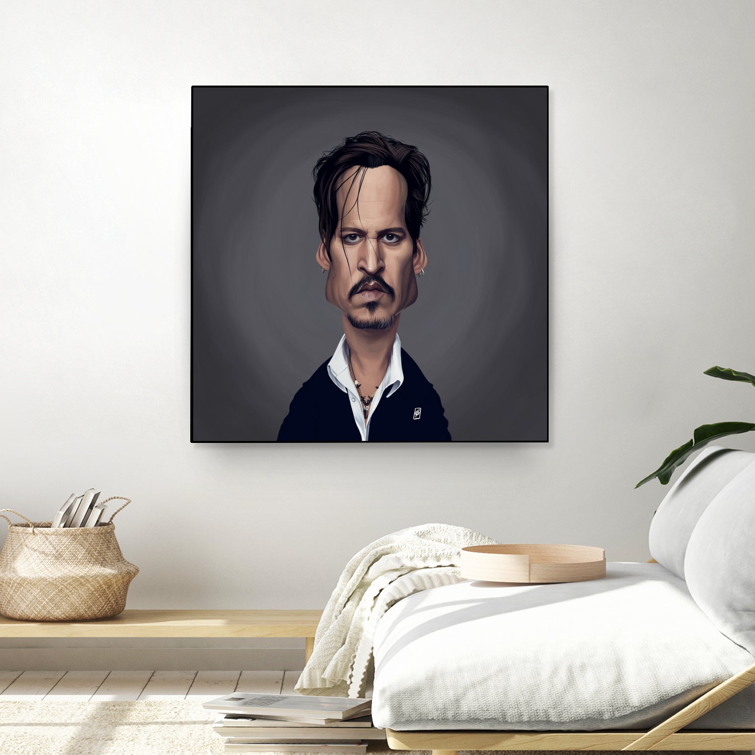 Johnny Depp by Rob Snow on GIANT ART - black digital painting