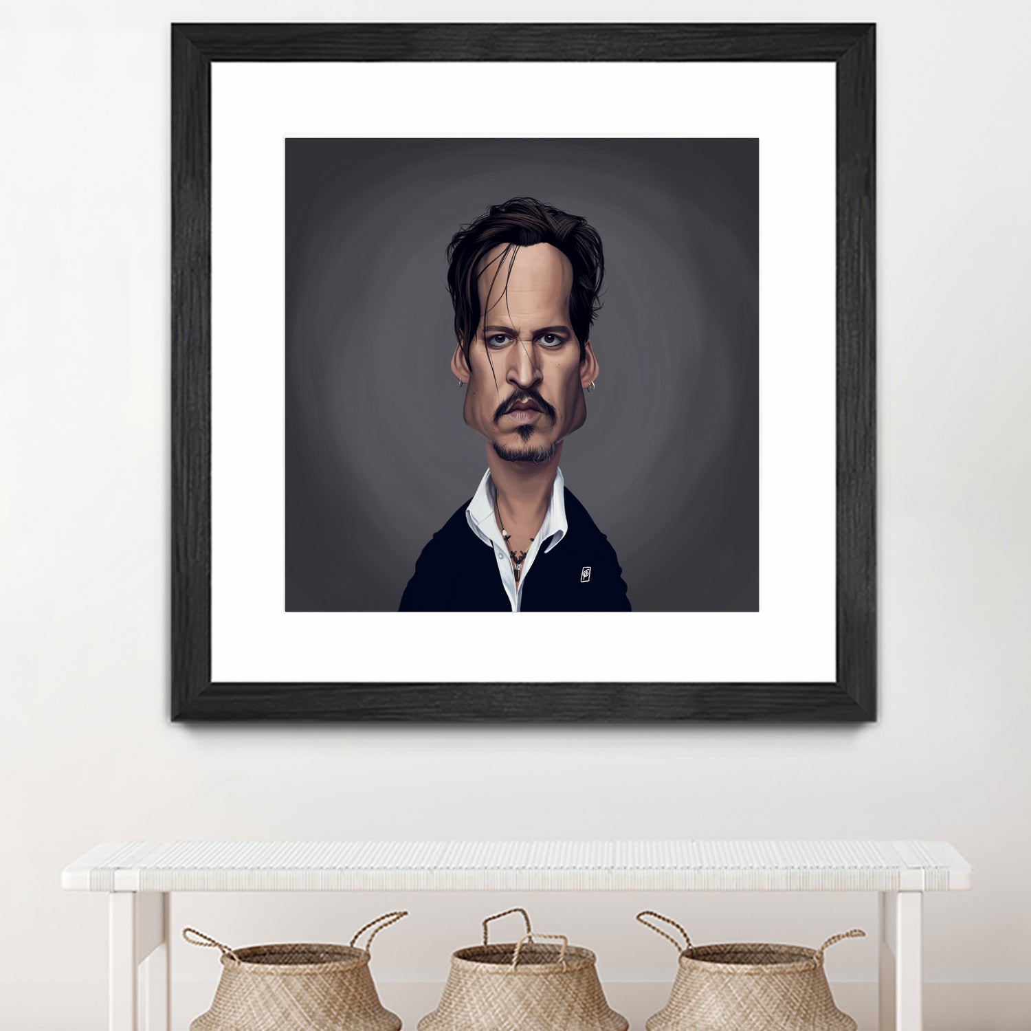 Johnny Depp by Rob Snow on GIANT ART - black digital painting