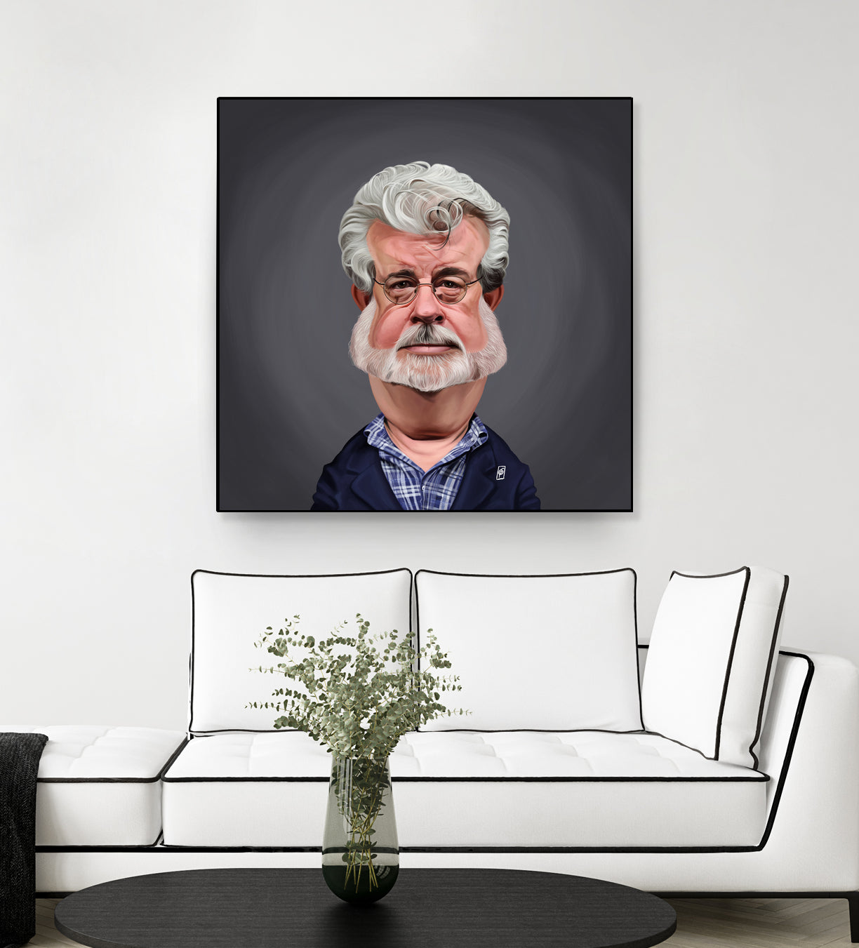 George Lucas by Rob Snow on GIANT ART - blue digital painting