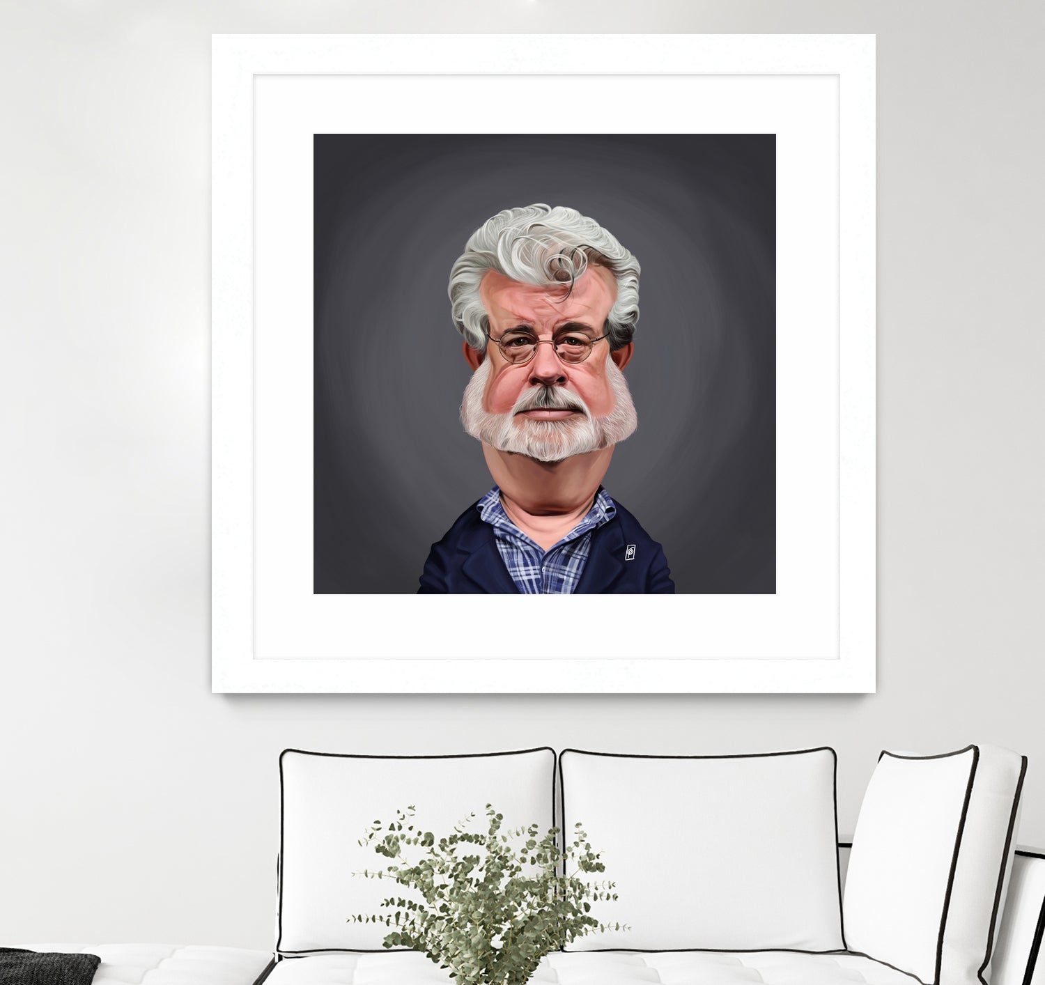 George Lucas by Rob Snow on GIANT ART - blue digital painting